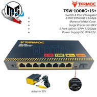Tarmoc TSW-1008G+1S+ | 8 x 2.5 Gbps RJ45 + 1 x 10 Gbps SFP+ Desktop Switch Unmanaged