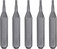 HARFINGTON 5pcs T5H Torx Screwdriver Bit 5/32" Hex Shank 28mm/1.1" Length Magnetic Star 6 Point Head