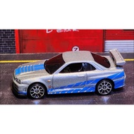 Hot Wheels Fast & Furious Nissan Skyline R34 (Wave 2 / Fast 2) Loose