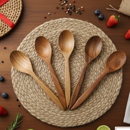 OVAL TEAK WOOD TABLESPOONS TYPE 2 OVAL TABLESPOONS TEAK WOOD TABLESPOONS/