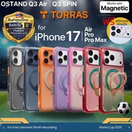 (Free Sticker) TORRAS OSTAND Q3 SPIN/Q3 Air Case For iPhone/17/17 Pro/17 Max