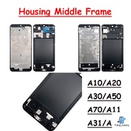 Front Housing LCD Display Frame For Samsung A71 A10 A51 A20 A31 A30 A21S A50 A11 A70 Housing Middle Frame Bezel Plate Cover