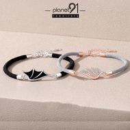 Angel and Devil Fashion Stainless Crystal Couple Bracelet