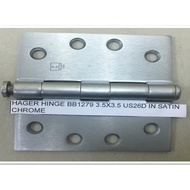 HAGER HINGE BB1279 3.5X3.5 US26D IN SATIN CHROME