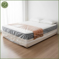 [SH] 3Pcs Disposable Bed Dust Cover Transparent Waterproof Plastic Furniture Protector for Airbnb Gu