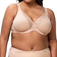 Women's Modern Lace+Cotton W Bra, Neutral Beige, 44DD
