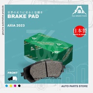 [JAPAN] FBL FUJI ORIGINAL BRAKE PAD PERODUA AXIA 2023 (BREK) D74A D95B A300 04465-BZ154