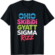 Ohio Skibidi Gyatt Sigma Rizz Funny Rizzler Toilet Meme T-Shirt