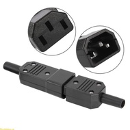Doublebuy 5Pcs  3Pin IEC-320 C14 Male C13 Female Plug Adapter for Household Appliances