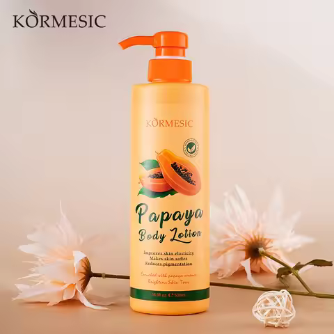 500ML KORMESIC Papaya Body Lotion Cream Moisturising Exfoliating Leg Arm Nourishing Anti Smooth Skin