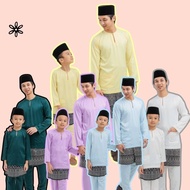 BAJU MELAYU ZUHAYR / BAJU MELAYU TELUK BELANGA DEWASA KANAK KANAK BUDAK IZAHANI LILAC OFF WHITE SOFT