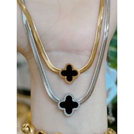 Titanium clover Necklace