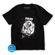 Clothes/t-shirts For Boys Distribution/FUGO/Astronaut Motif/Tops/T-Shirts Aged 1-12 Years