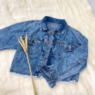 CROP JEANS DENIM JACKET RAWIS JINS JACKET FOR GIRLS WOMEN NEWEST JACKET CROP JACKET