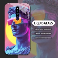 HP Tempered Glass case For OPPO F5 F7 R19 F15 F9 F11 F17 F19 F21 PRO 5G F19S Mobile Phone case David