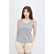 ((S) giordano ladies Sleeveless Gray Top Second-Hand Clothes