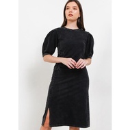 Trend Slay ANSLEY Dress Kerut Midi Ice Washed Beyounique / Dress Midi Dress