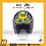 KYT TTR Jet Jiwa Pendekar Grey Helmet | Pendekar Helmet | Limited Edition Helmet | DRHelmet | DR Hel