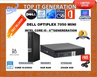 Dell Optiplex 7040 Micro Mini Intel Core i5-6500T 16GB RAM 512GB SSD Refurbished Desktop PC/3 MONTH