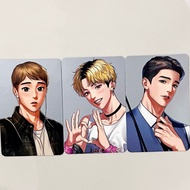 Official Lezhin Bomtoon BJ Alex manhwa vol 2 & 3 & 4  photocard