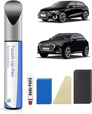 PARTS4EV Mythos Black Metallic(LY9T/0E) Touch Up Paint Repair Kit Compatible with Audi - DIY Kit Exa