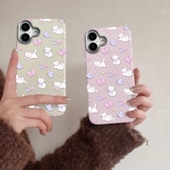 HP Soft Edge Anti-Shake TPU Phone Case, Cute Little Cat Motif with Ball Buttons, Leather Fiber Back 