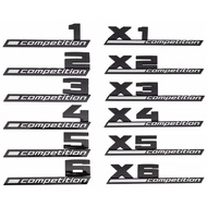 3D ABS COMPETITION Car Trunk Badge Emblem Thunder Edition Sticker For BMW M1 M2 M3 M4 M5 M6 M7 M8 X1