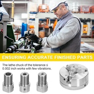 Mihosg XIXIAN Lathe Chuck 3 Jaws/4 Jaws Manual Self-Centering Mounting Bolt for Grinding Milling Tur