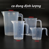 Bộ 4 ca đong ly đong định lượng 250ml 500ml 1000ml 2000ml (Chất Dày Bền Đẹp)