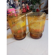 2 vintage glasses