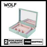 WOLF X LIBERTY รุ่น Julia Interior Print Medium Jewellery Box (Sage Green)