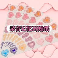 Recording QR code sticker, recording photo album, creative audio gift card for making memories F8TI
