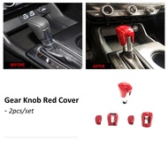 HONDA City Hatchback HRV 2022 CIVIC FE CITY FC FK Carbon Fiber Gear Knob Cover Honda Car Accessories
