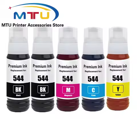 T544 544 Dye Ink for Epson L3150 L3110 L3100 L3210 L3250 L1110 5190 L1210 L1250 L3251 L3260 L5290 Pr