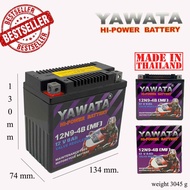 [ แบตแท้ ] แบตเตอรี่มอเตอร์ไซด์ YAWATA BATTERY 12N9-4B 12V 9Ah แบต9แอมป์ แบตbigbike แบตสตาเลี่ยน CT1
