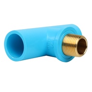 [SCG] 3-Way Connector Thick Brass Outer Thread Size 1/2 Inch (4 Inch). | Joint Elbow Walking Device Tap Water System