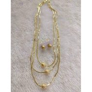 10k Saudi gold necklace set-1,300