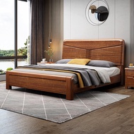 【Free Shipping】Wooden Bed Frame Single/Super Single/Queen/King Size Bed frame With Mattress Wooden Bed frame