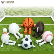 TOUCHMALL 3D Printed Balls Statuary Toy Football Basketball Rugby Golf Baseball Volleyball Desktop D