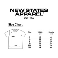 GO! Kaos Polos Cititex New States Apparel Soft Tee 3600 Cotton Combed 30s