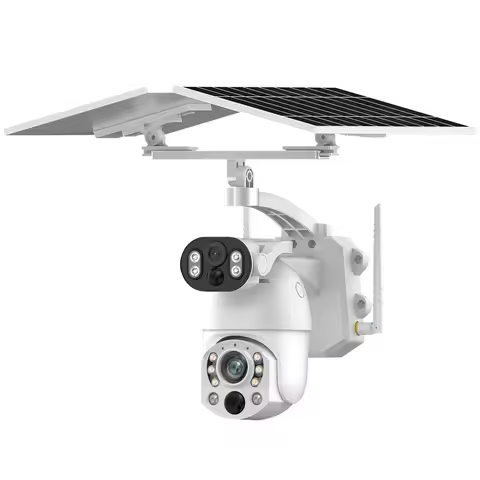 4K 50X Optical Zoom Dual Screen Security Solar Camera 4G Wireless Outdoor Surveillance WiFi PTZ Moti