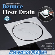 4 Inch 6 Inch Bounce Floor Drain Stainless Steel Floor Drain Square Floor Drain Bathroom Floor Drain