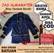 JAS + BORDIR NAMA | Jas Almamater Jas Osis Jas Sekolah SMP / jas almamater santri - jas almamater sa