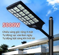 Đèn đường năng lượng mặt trời công suất lớn 5000W LED thấu kính chống nước cho sân vườn ngoài trời