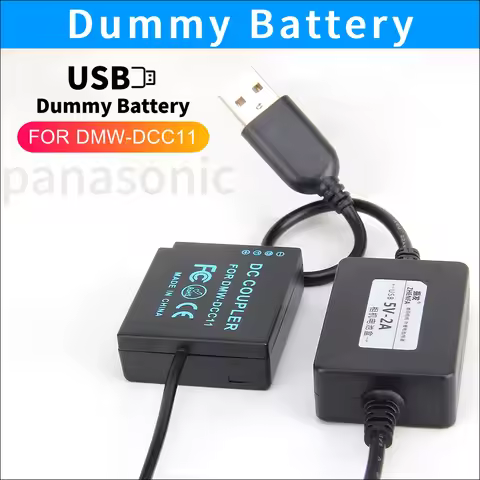 DMW-BLG10 Dummy Battery DMW-DCC11 DC Coupler Power Adapter for Panasonic DMC-GF6 GF5 GF3 GX7 GX9 ZS1