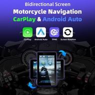 MS-M15 5-inch rotatable screen portable motorcycle CarPlay navigation supports USB 5V power supply