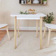 Koncept Furniture โต๊ะอาหาร KC-PLAY รุ่น DILLI สีขาว-ลินเบิร์ก (75x75x75 ซม.)