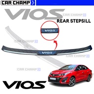 ALL NEW Toyota Vios 2019 to 2025 OEM Rear Stepsill Black Chrome / All Black Bumper Guard Step Sill T