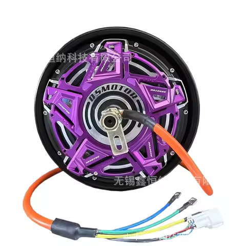 QSMOTOR V6 10 Inch 3000W 50H Energy Saving Hub Motor 48V-96V Brushless Electric Motorcycle Scooter R