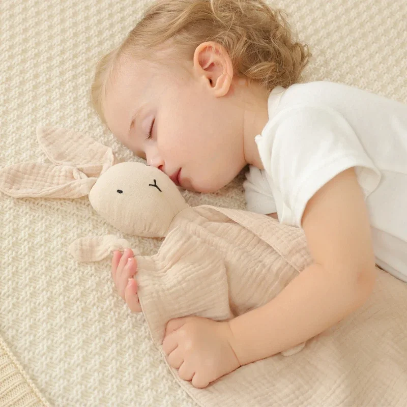 ผ้าฝ้ายสำหรับเด็กผ้านวมมัสลินนุ่มสำหรับเด็กแรกเกิดนอนตุ๊กตาเด็กแฟชั่นของเล่นเด็ก